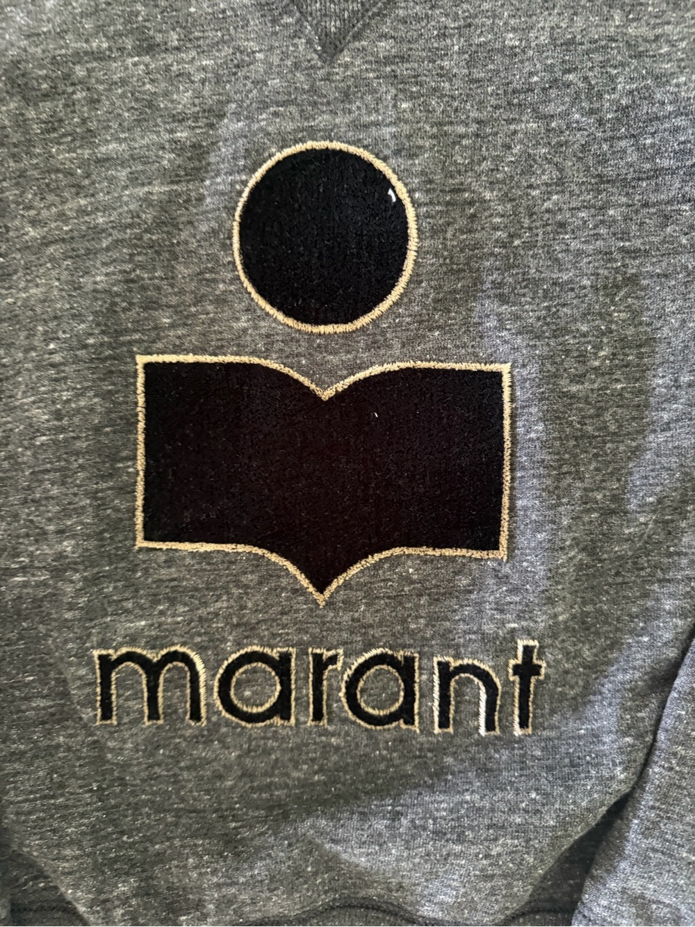 Isabel Marant Gray Logo Crewneck Sweatshirt - Picture 4 of 6